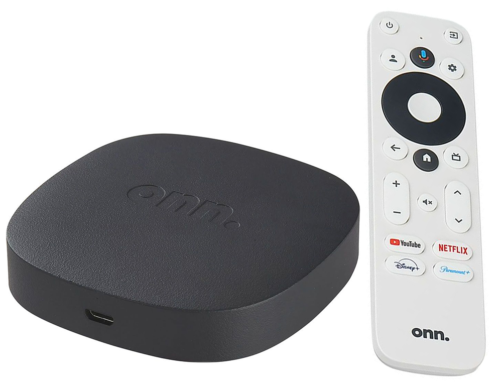 Media Player Onn Google TV Streaming Box 4K - Black